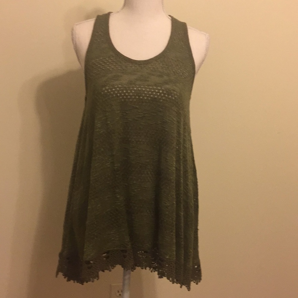 Vintage Hunter Green Chloe K Knit Tunic Sz M